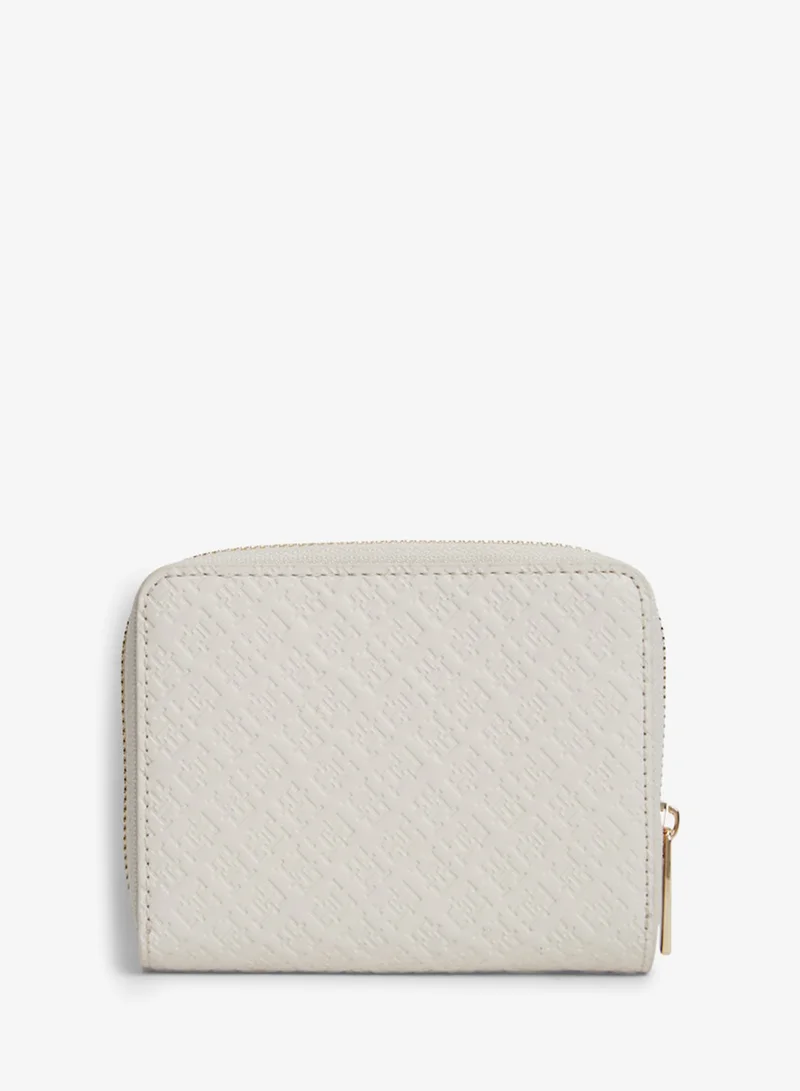 TOMMY HILFIGER  Icon Debossed Zip-Around Flap Wallet for Women | Best Price UAE